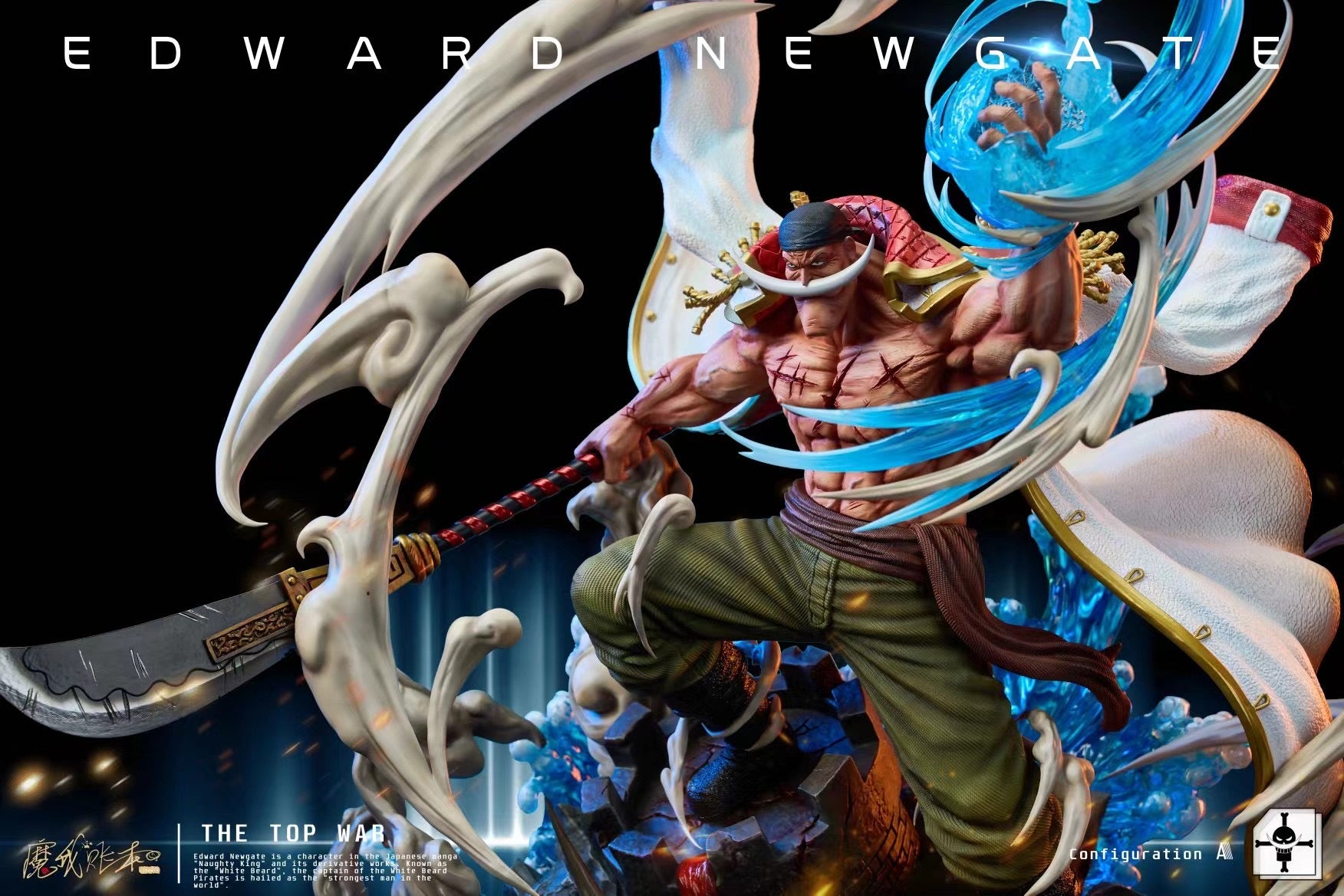 Edward Newgate Whitebeard Cosplay Costume - Anime One Piece Outfit for Halloween, Conventions & Themed Parties