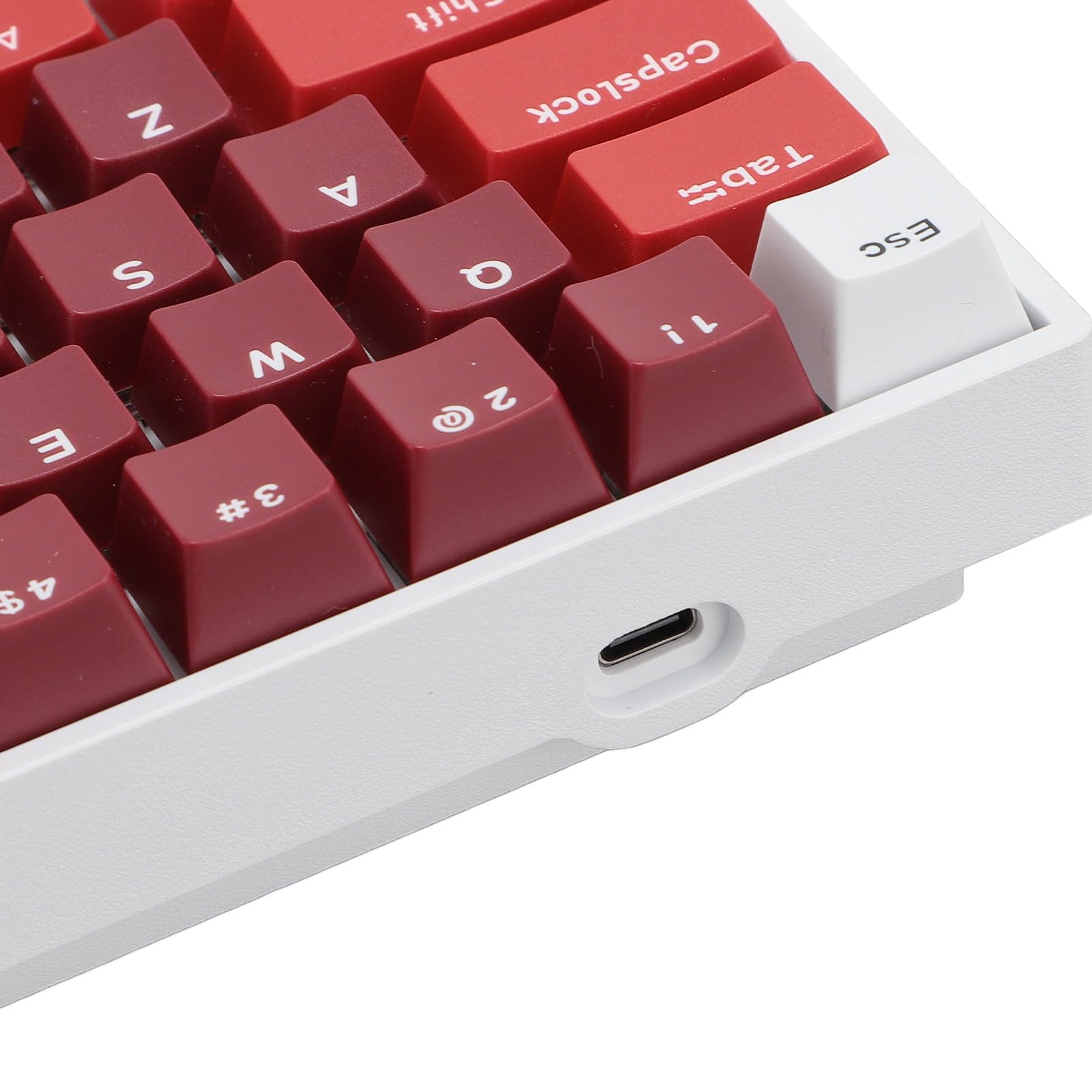 Tosuny 61-Key Wireless Mechanical Gaming Keyboard with RGB Backlit, Bluetooth/Wired Dual Mode, Red Switches, Anti-Ghosting - Compatible with Windows, Android, iOS - Perfect for Esports, Office Work & Mobile Gaming