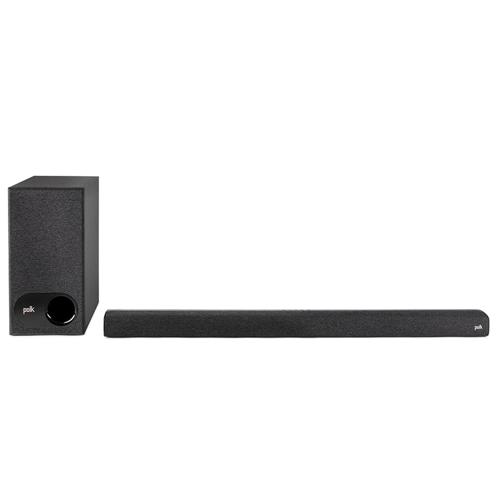 Polk Audio Signa S3 Ultra-Slim Sound Bar with Wireless Subwoofer - Built-in Chromecast & Google Assistant, Bluetooth Streaming, 8K/4K/HD TV Compatible - Perfect for Home Theater, Gaming & Movie Nights
