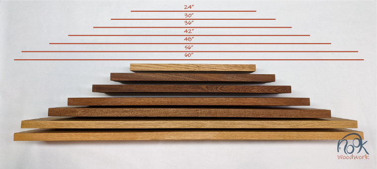 Premium Solid Mahogany Floating Shelf - 12 to 84 Inch Wall Mounted Wood Shelves for Living Room, Bathroom & Home Decor | Rustic Modern Shelf Organizer for Books, Plants & Display