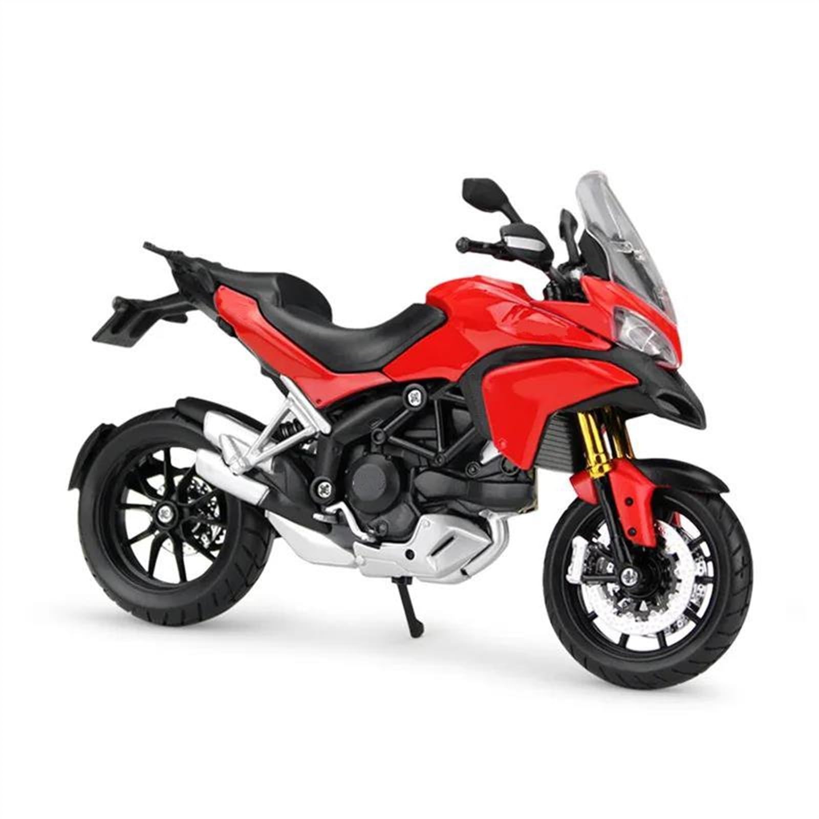 1:12 Scale Ducati Multistrada 1200 S Motorcycle Metal Diecast Model - Highly Detailed Collectible Replica for Motorcycle Enthusiasts - Perfect for Display, Gifts, and Home/Office Decor