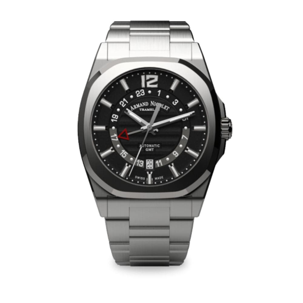 ARMAND NICOLET A663AAA NR MA4660AA Men's Luxury Automatic Watch with Black Calf Leather Strap - Perfect for Business, Formal Events & Everyday Wear