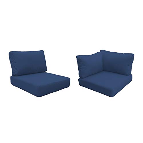 TK Classics Navy Cover Set for FLORENCE-09b Sofa - Replacement Slipcover (Cushions Not Included) | Perfect for Living Room Furniture Refresh & Home Decor Upgrade