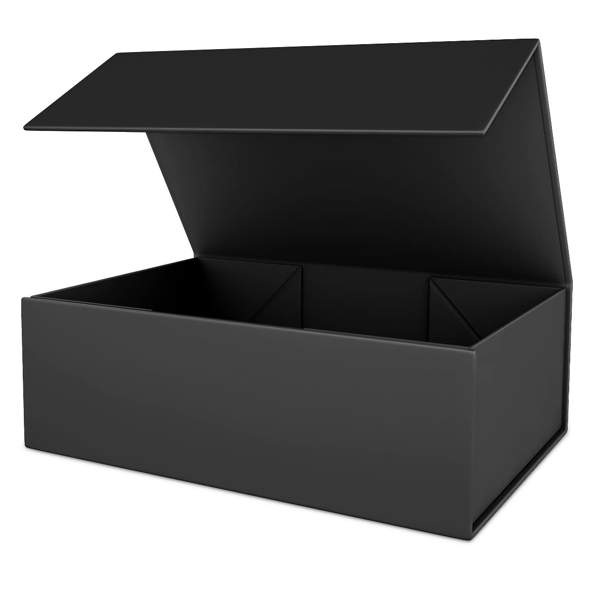 Premium Black Magnetic Gift Box 12x6x4 Inches - Elegant Bridesmaid, Birthday & Luxury Present Packaging Box for Jewelry, Cosmetics & Special Occasions