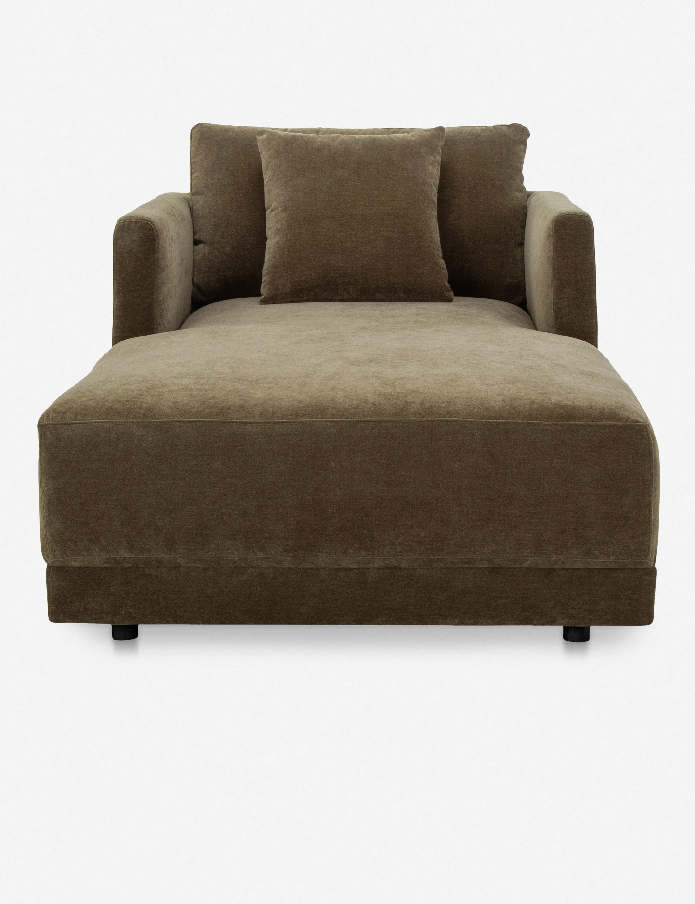 Braque Chaise Lounge Chair - Modern Accent Chair for Living Room, Bedroom & Office - Stylish Upholstered Armchair with Wooden Legs - Perfect for Relaxing, Reading & Decorating Your Home