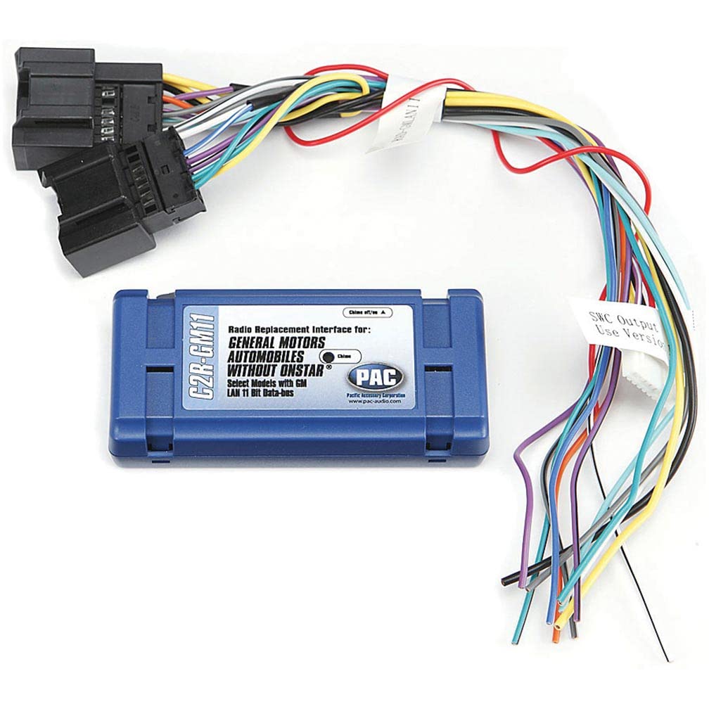 PAC C2R-GM11 Radio Replacement Interface for 2006-Up GM LAN Vehicles - Plug & Play Car Stereo Upgrade for Chevy, GMC, Buick & Cadillac - Perfect for Aftermarket Audio Installation & Factory Radio Replacement