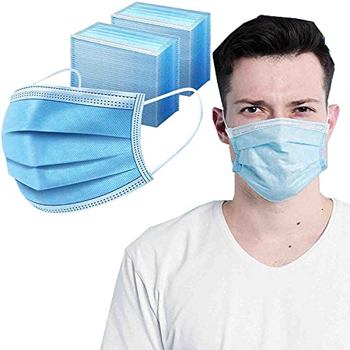GreatDio® 3-Ply Disposable Face Masks - 1000 Pack | ASTM Level 1 Surgical Masks for Men & Women | Breathable & Comfortable for Daily Use, Work, Travel & Public Safety