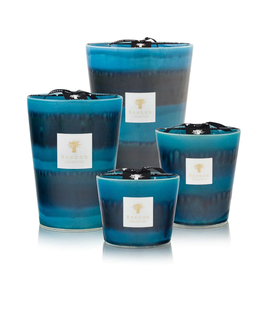 Baobab Elements Oceanos Scented Candle - Natural Soy Wax Aromatherapy Candle for Relaxation, Meditation & Home Decor | Perfect for Bedroom, Bathroom & Living Room