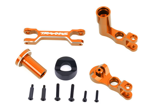 High-Quality Aluminum Bellcrank Assembly - Durable Orange Aircraft Control Linkage for RC Planes, Drones & DIY Aviation Projects