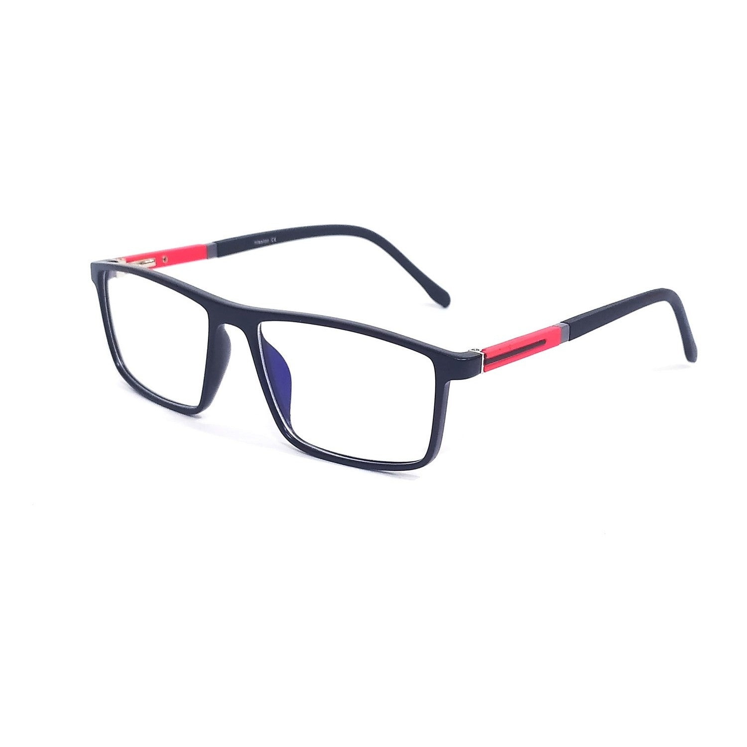 Anti Glare Blue Light Blocking Computer Glasses for Men - Rectangle Frame (66004) - Reduce Eye Strain for Work, Gaming & Screen Time