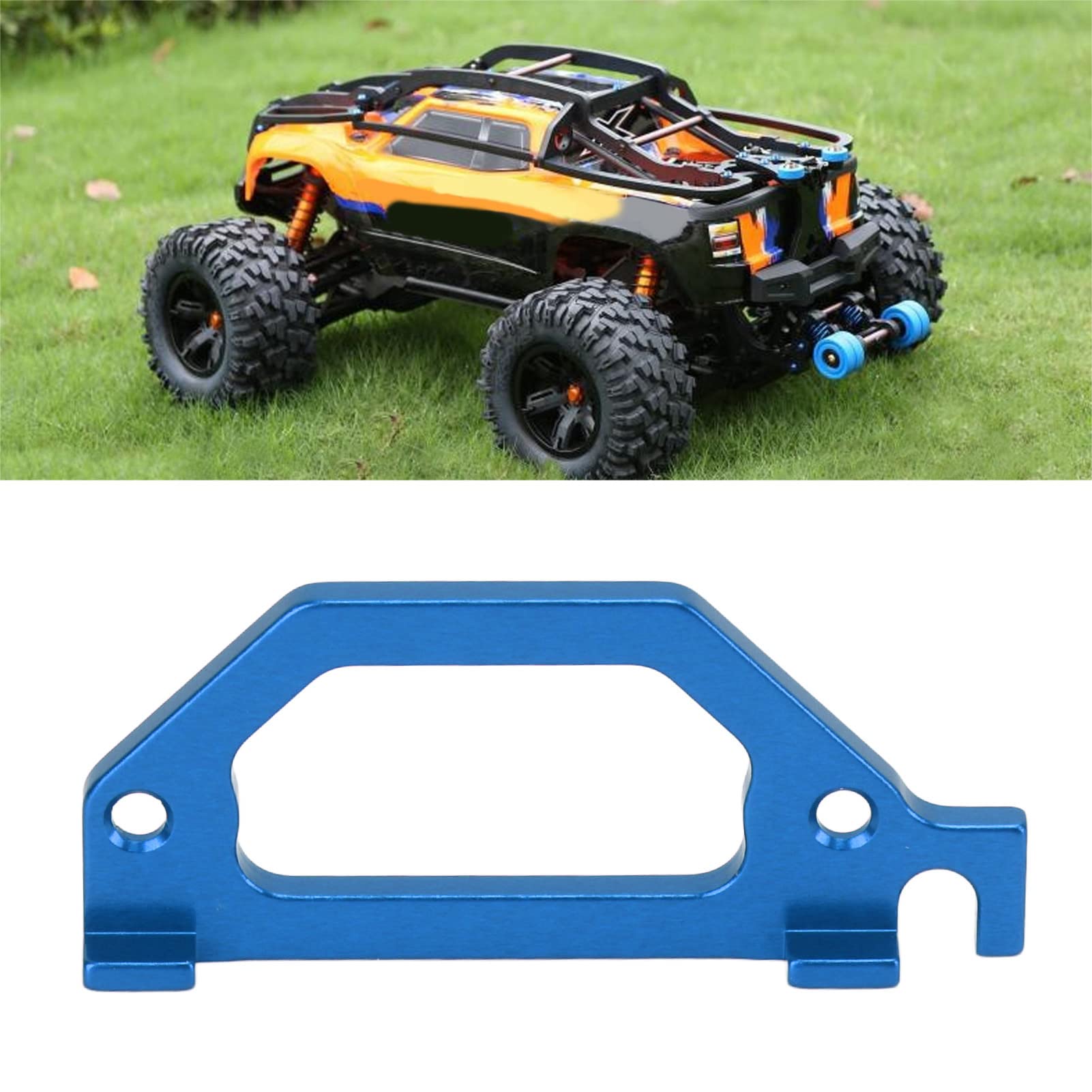 Dilwe RC Car Servo Mount - Heavy Duty Metal Servo Bracket Upgrade for Traxxas Latrax Teton 1/18 Scale RC Crawler Cars (Blue) - Perfect for Off-Road Racing, Rock Crawling and RC Car Upgrades