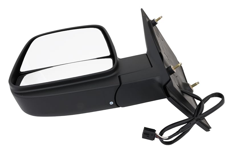 Chevrolet Chevy Express & GMC Savana 2008-2018 Power Heated Textured Black Left Side Door Mirror (Driver Side) - Replacement for Enhanced Visibility and Safety in All Weather Conditions