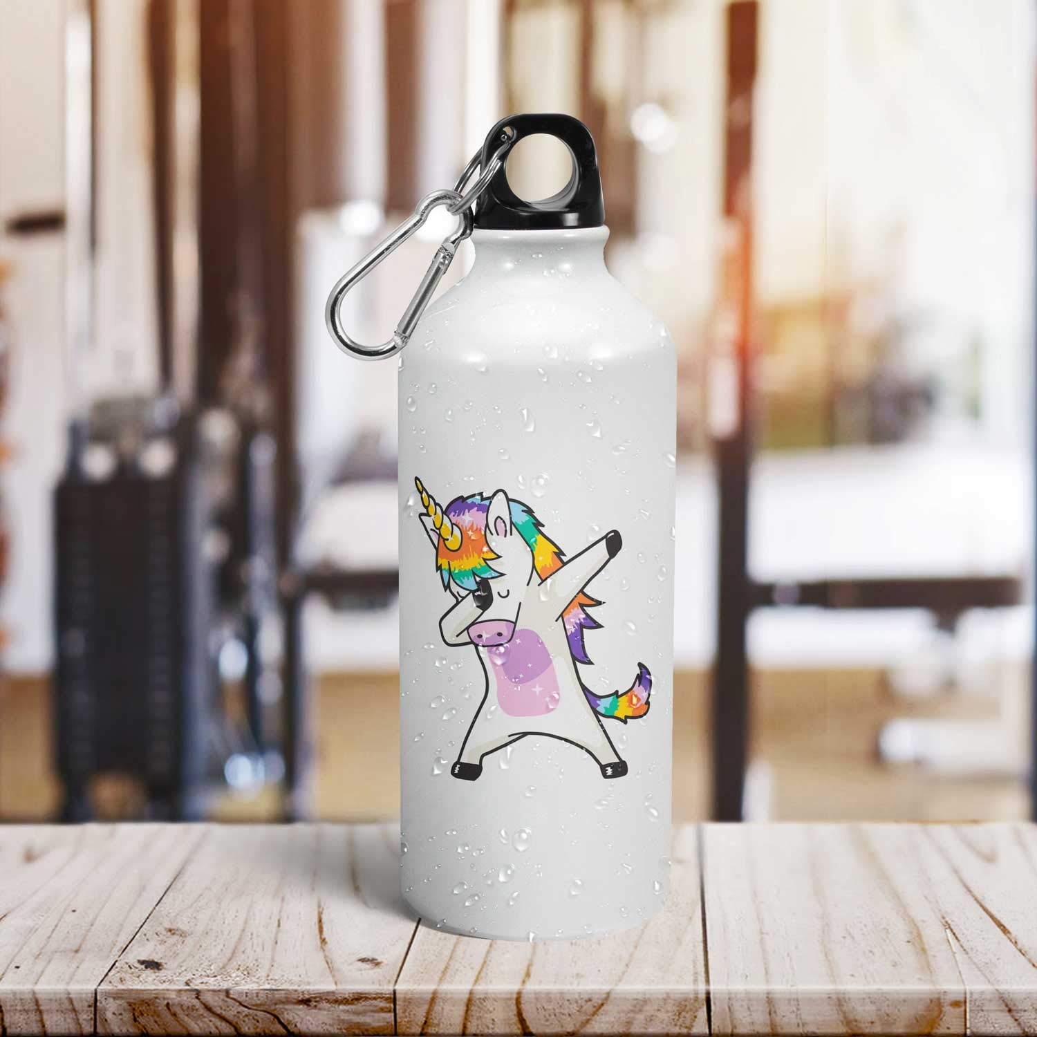 Tee Mafia® 600ml Unicorn Dabbing Sipper Bottle - Cartoon Printed Water Bottle for Kids, Teens & Adults | Leakproof, BPA-Free | Perfect for School, Gym, Travel & Outdoor Activities