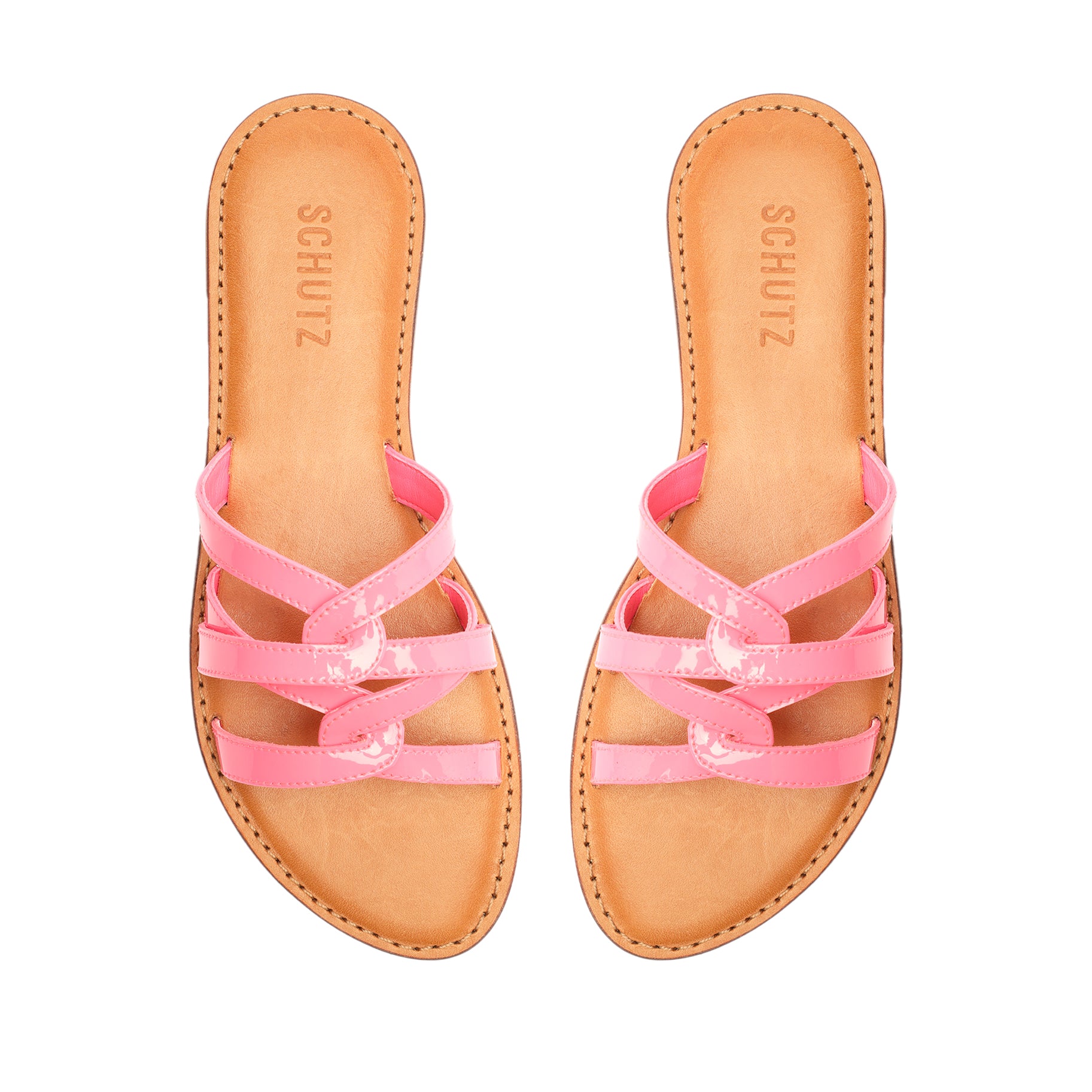 Lyta Women's Patent Leather Sandals - Comfortable Strappy Dress Sandals for Summer, Beach, and Casual Outings