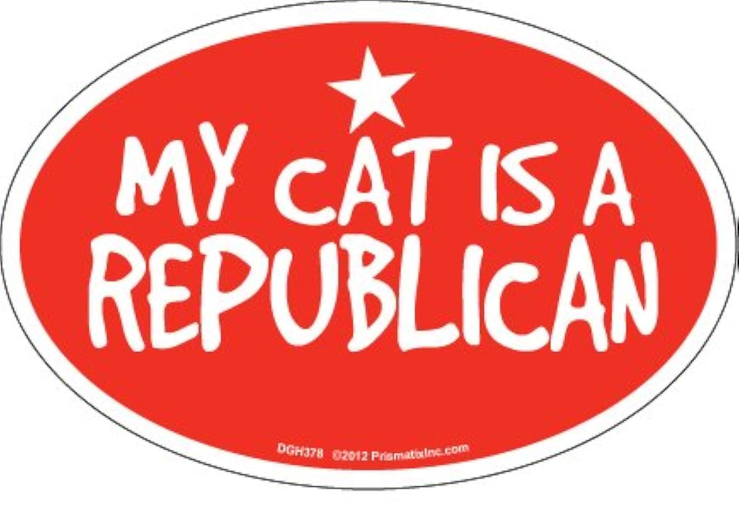 Funny Cat and Dog Fridge Magnets - 'My Cat Is Republican' Novelty Gift for Pet Lovers | Perfect for Home Decor, Office Humor & Political Joke Gifts