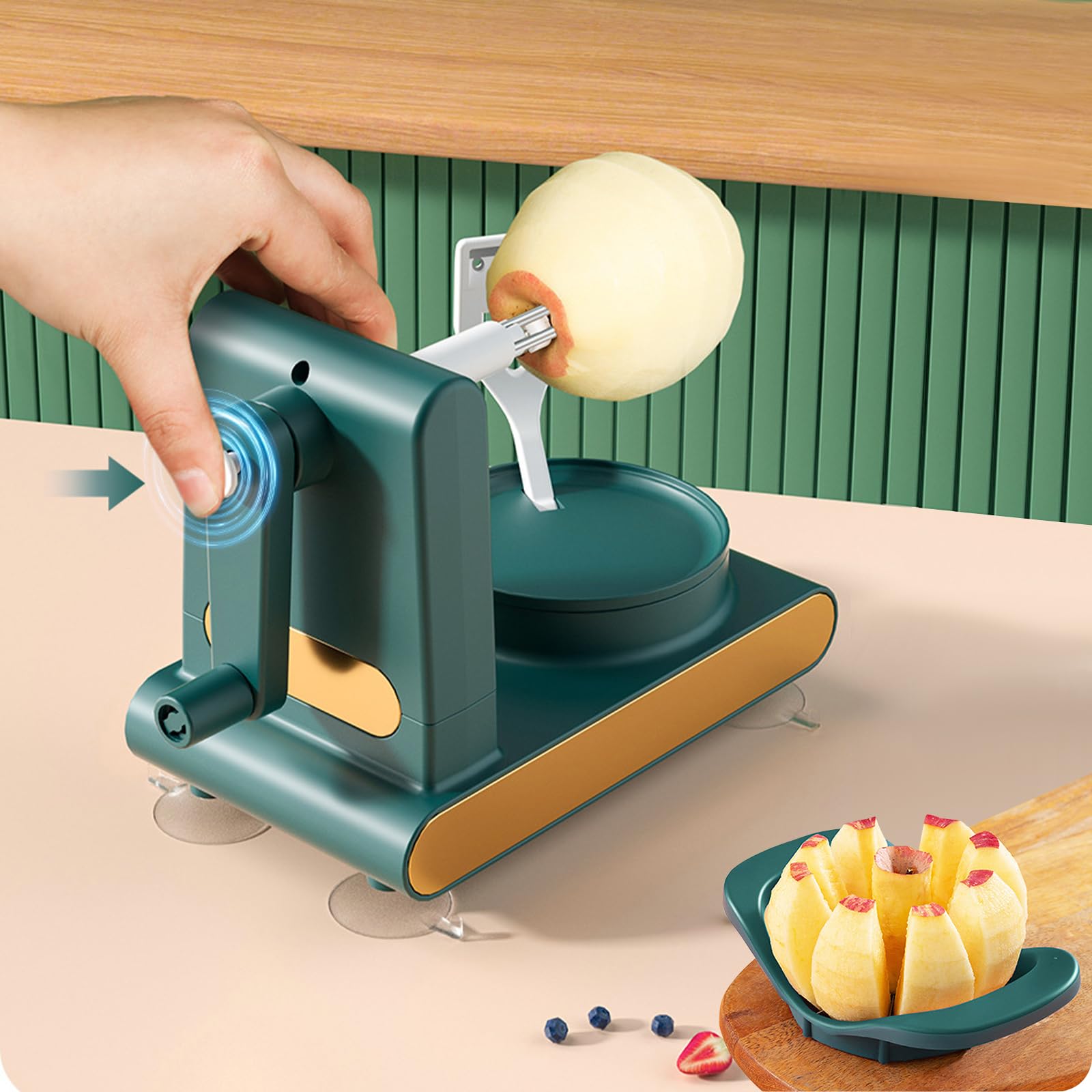 Stainless Steel Multi Fruit & Vegetable Peeler 2.0 - Professional Apple, Potato, Carrot Peeler with Slicer & Divider - Essential Kitchen Tool for Smooth Peeling & Slicing - Perfect for Meal Prep, Salad Making & Home Cooking