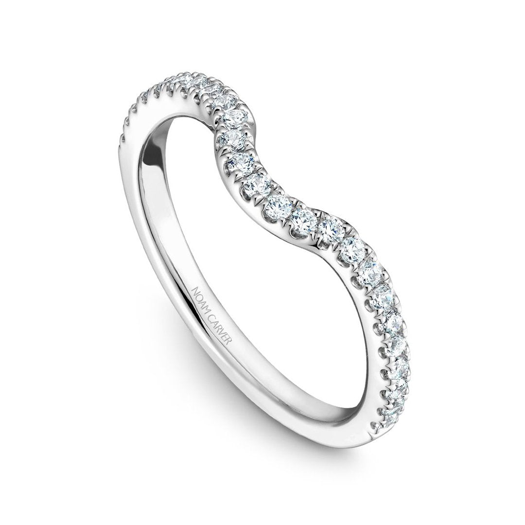 0.28 Carat Diamond Contour Band Ring - Elegant Wedding & Engagement Jewelry for Women - Perfect for Anniversaries, Proposals & Special Occasions