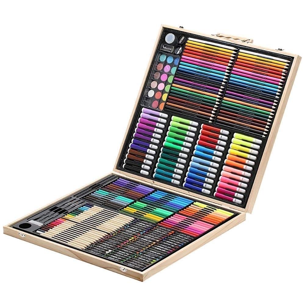 FGH QPLKKMOI 258 Premium Watercolor Pencils Set - Professional Artist Grade Colored Pencils for Drawing, Sketching & Adult Coloring Books | Perfect for Beginners, Students & Artists