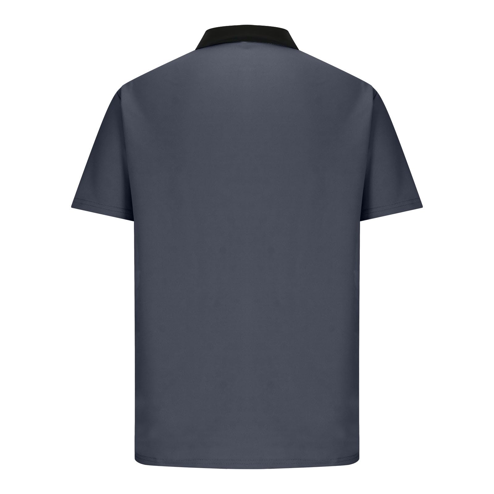 Men's Striped Polo Shirts - Short Sleeve Casual T-Shirts for Summer | Business & Golf Wear | Comfortable Work Tops for Dads | Perfect for Office, Golfing & Outdoor Activities