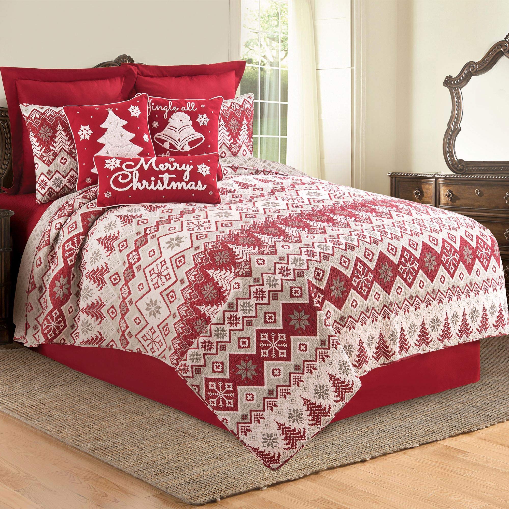 C&F Home Kristoff Christmas 3-Piece King Size Quilt Set - 108