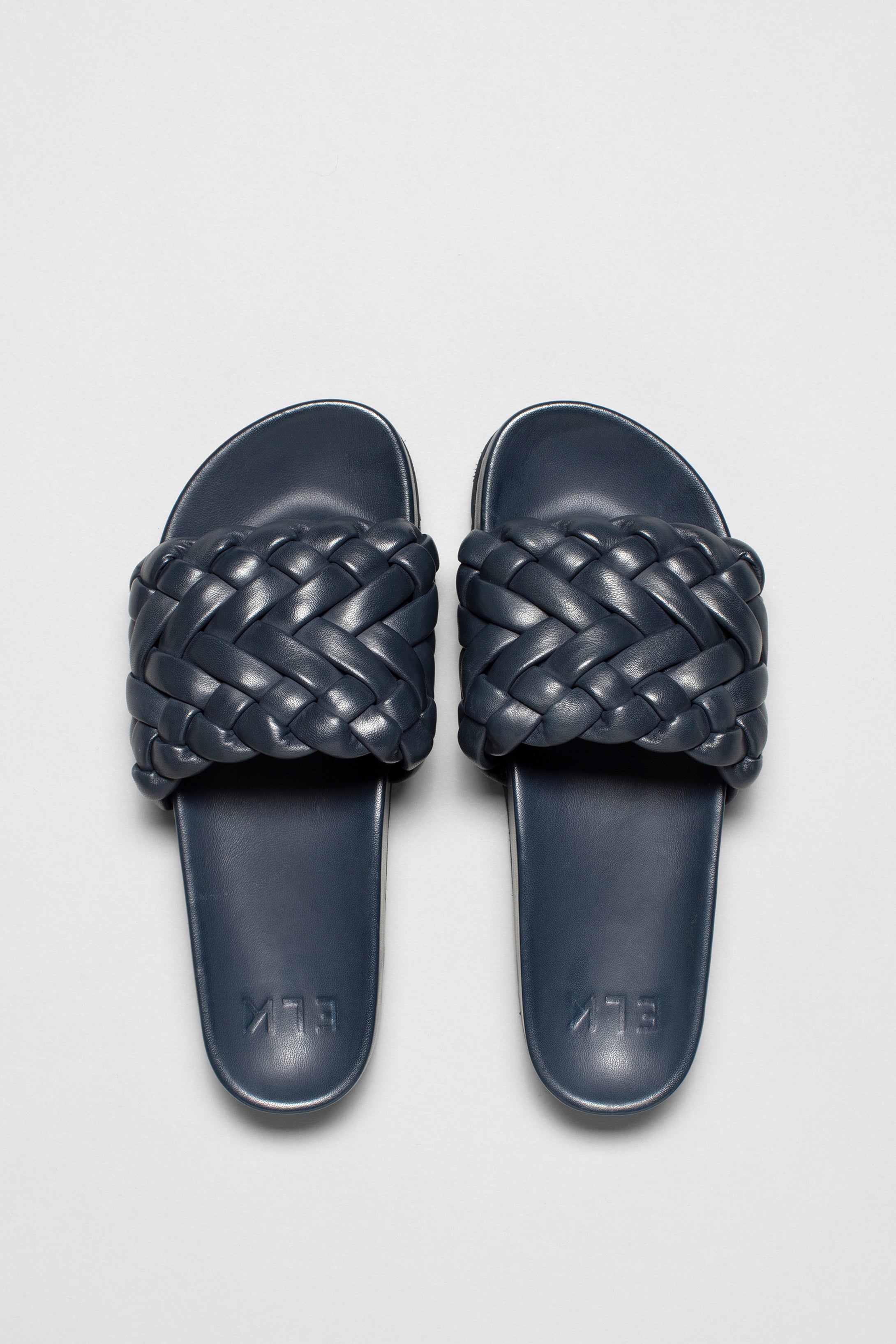 Elk The Label Braided Leather Slide Sandals - Comfortable & Stylish for Summer, Beach, and Casual Outings