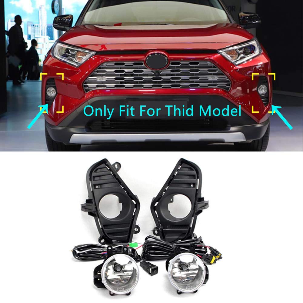2019-2024 Toyota RAV4 LED DRL Fog Lights - High Quality Daytime Running Lights for Car Exterior Accessories | Perfect for Night Driving & Enhanced Visibility
