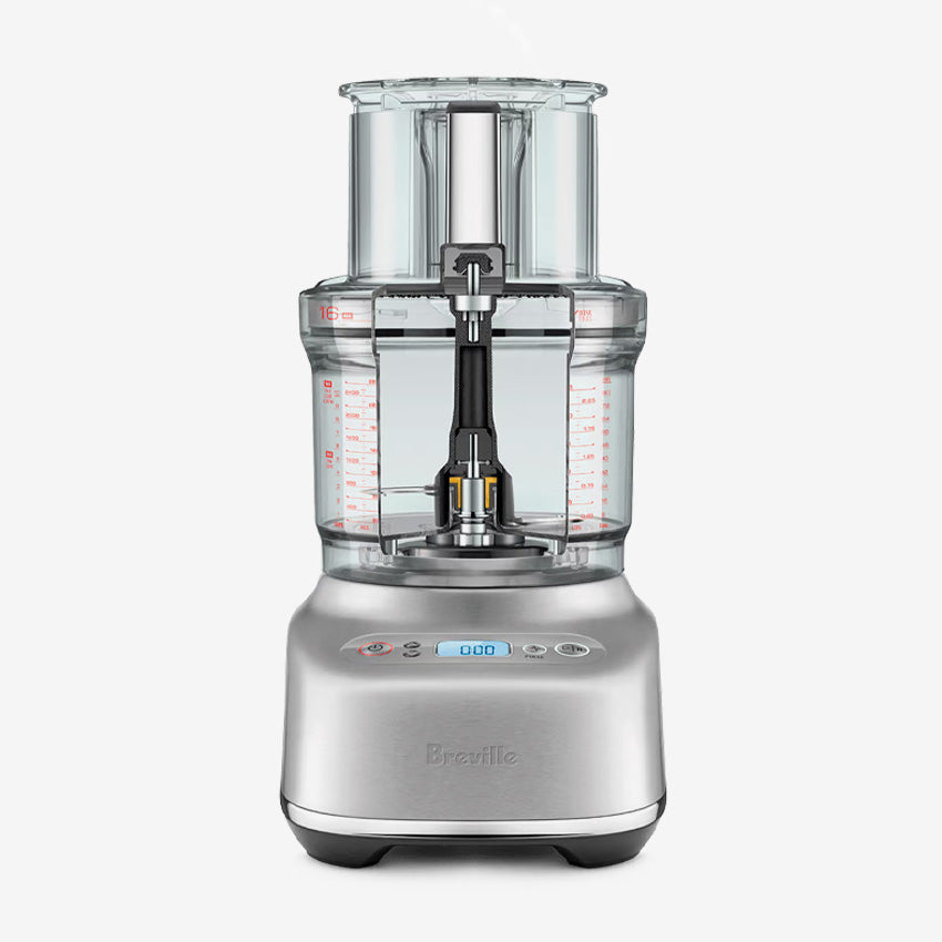 Breville Paradice 16-Cup Food Processor - Powerful 1000W Motor, 5 Speeds & 10 Accessories for Chopping, Slicing, Shredding - Perfect for Meal Prep, Baking & Large Family Cooking