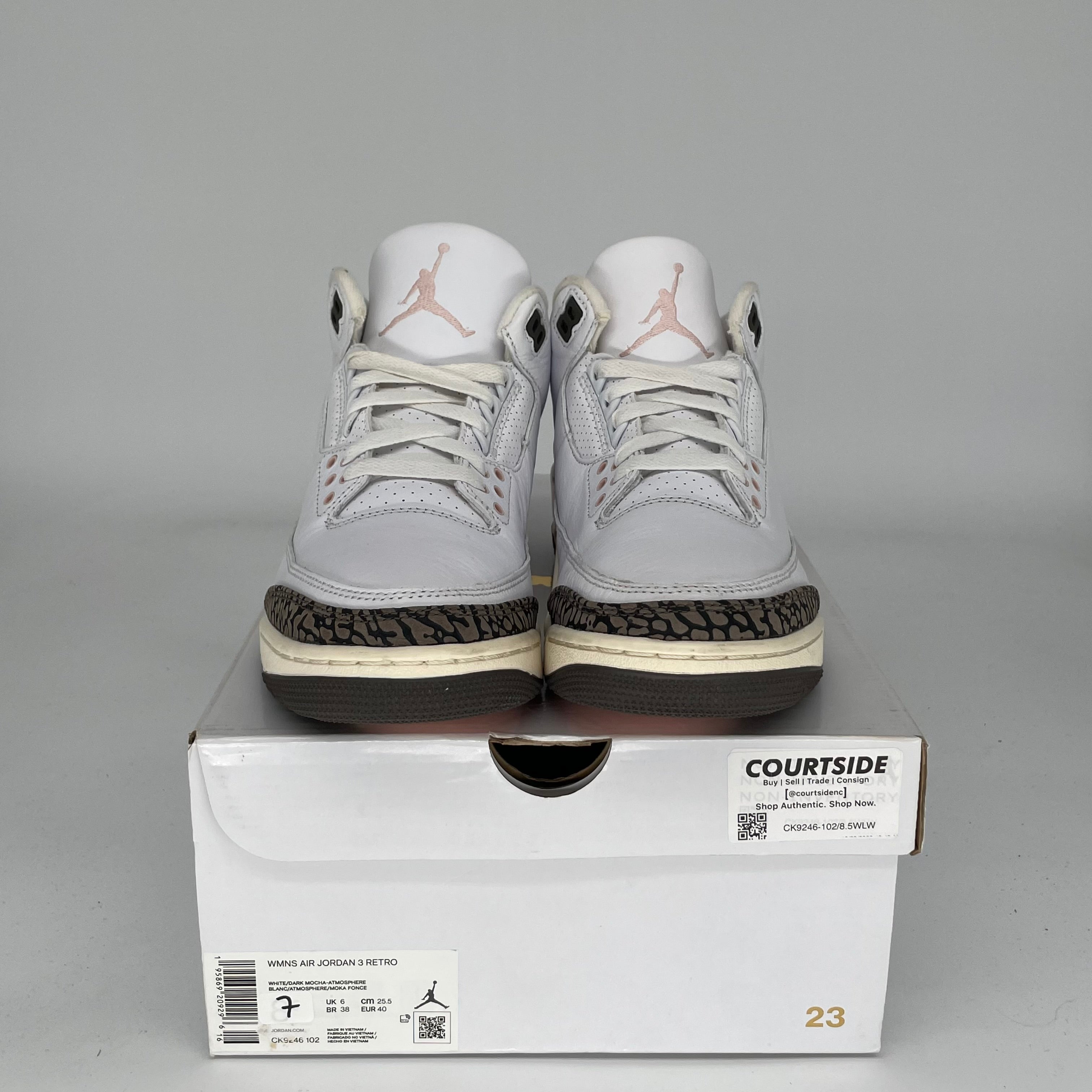 AIR JORDAN 3 NEAPOLITAN Women's Sneakers - Size 7/8.5W (CK9246-102) - Retro Basketball Shoes for Women, Casual Streetwear & Gym Fashion
