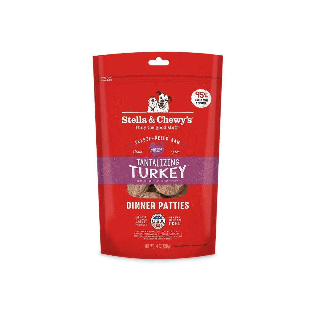 Stella & Chewy's Freeze-Dried Raw Dinner Patties for Dogs - 14oz & 25oz Sizes | Grain-Free, High-Protein, Complete Nutrition for Healthy Digestion | Perfect for Small & Large Breeds, Travel & Training Treats