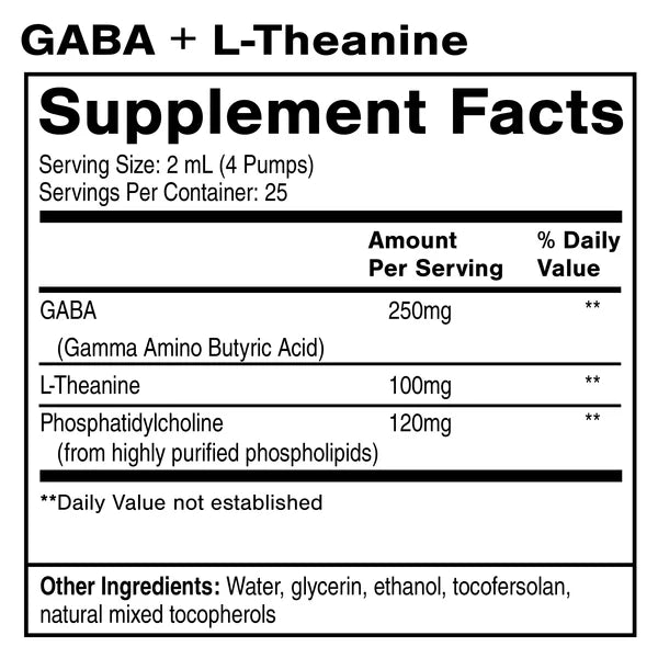 Premium GABA & L-Theanine Supplement for Stress Relief, Anxiety Support & Better Sleep – Natural Relaxation Aid for Calm & Focus – Ideal for Work, Study & Nighttime Use