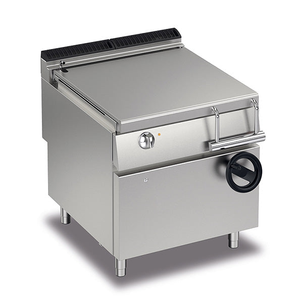 Baron 80L Commercial Electric Bratt Pan with Manual Tilting - 900mm Wide Cooking Surface - Perfect for Restaurants, Catering & Large Batch Food Preparation