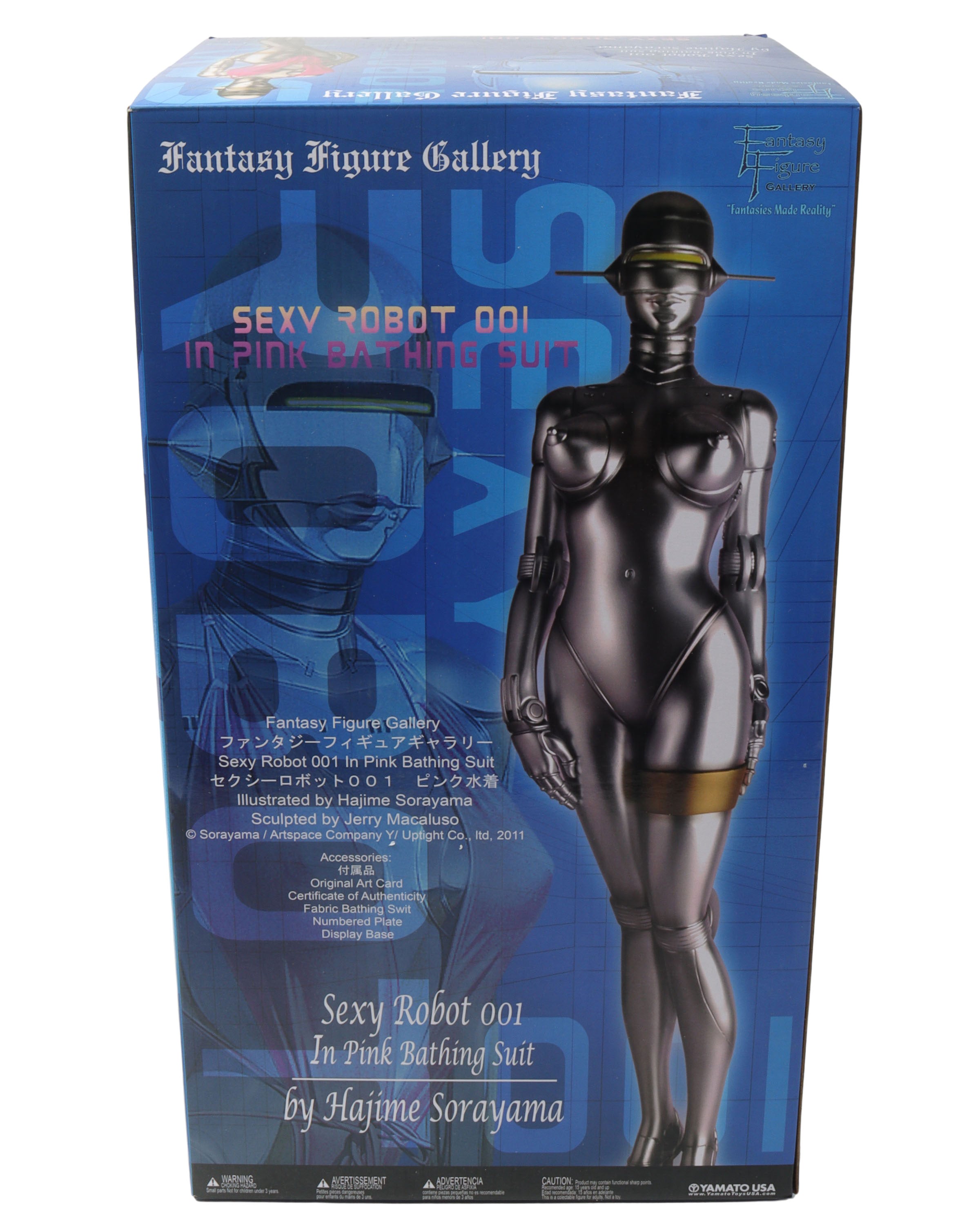 1/4 Scale FFG SEXY ROBOT 001 Pink Bikini Anime Figure - Collectible Robot Girl Statue for Display, Cosplay, and Anime Enthusiasts