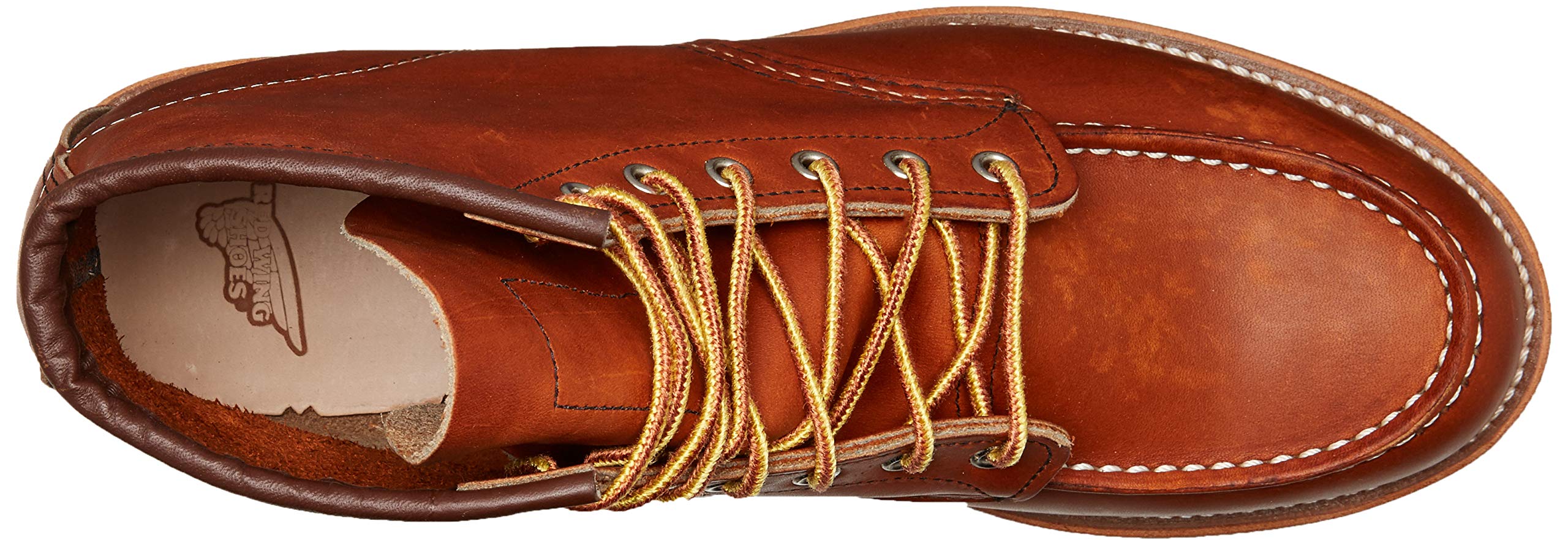Red Wing Men's 875 Moc Toe Boot - Classic Lace-Up Work Boots for Men - Durable Leather Construction - Perfect for Work, Hiking & Outdoor Adventures