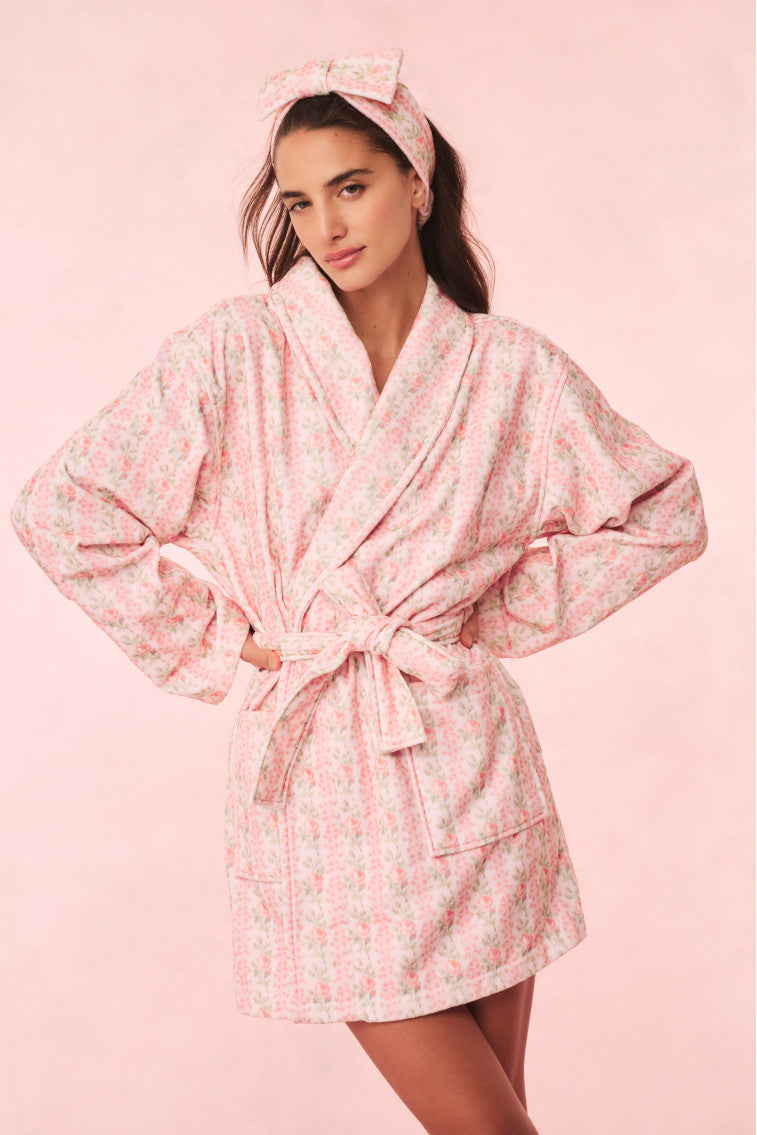 Soft Indie Cotton Bath Robe for Women - Cozy & Absorbent Spa Robe - Perfect for Relaxing at Home, After Shower & Spa Days
