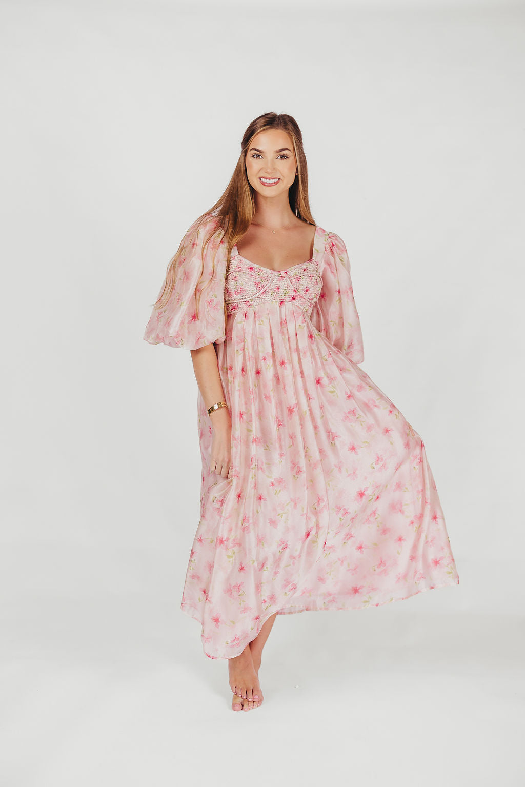 Harlow Maxi Dress in Pink - Bump Friendly Maternity Dress, Inclusive Sizing (S-3XL) | Flowy Summer Dress for Beach, Vacation & Everyday Wear