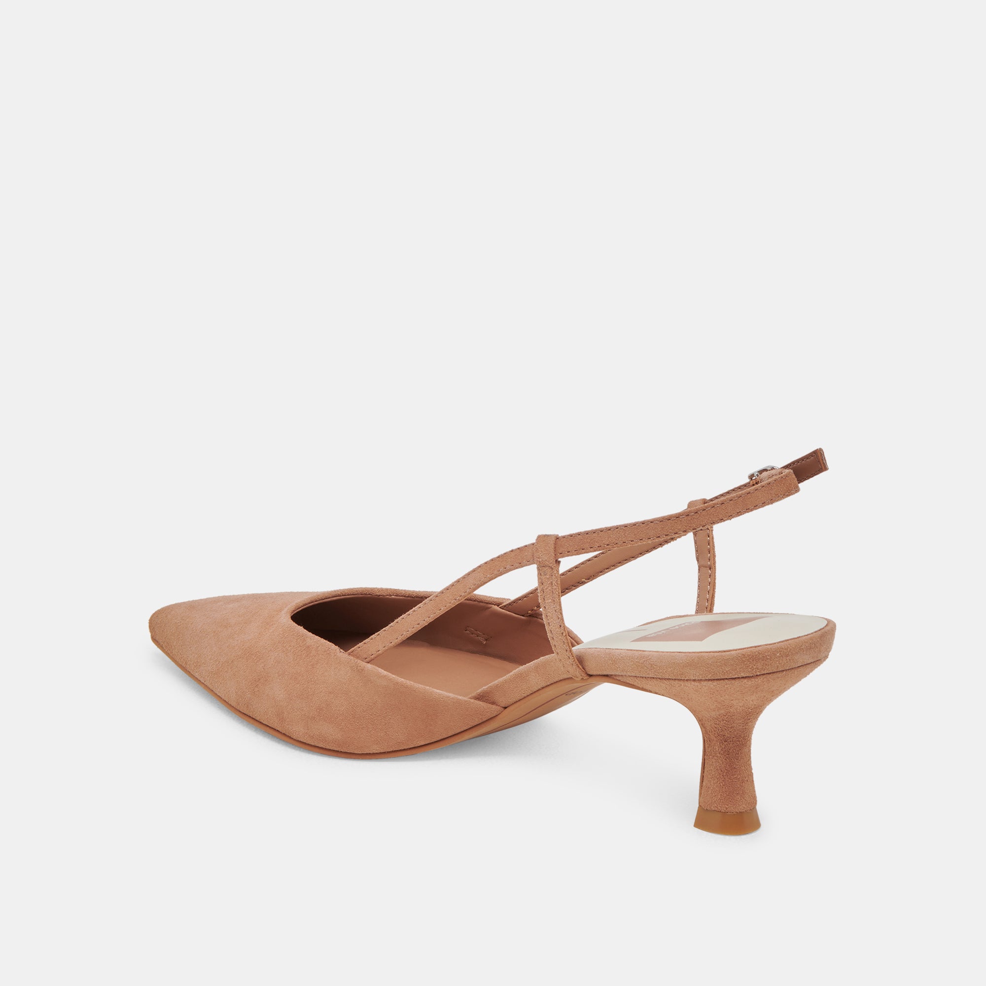 ODELA Women's Wide Heel Sandals in Toffee Suede - Comfortable Block Heels for Casual Outings, Office Wear & Special Occasions
