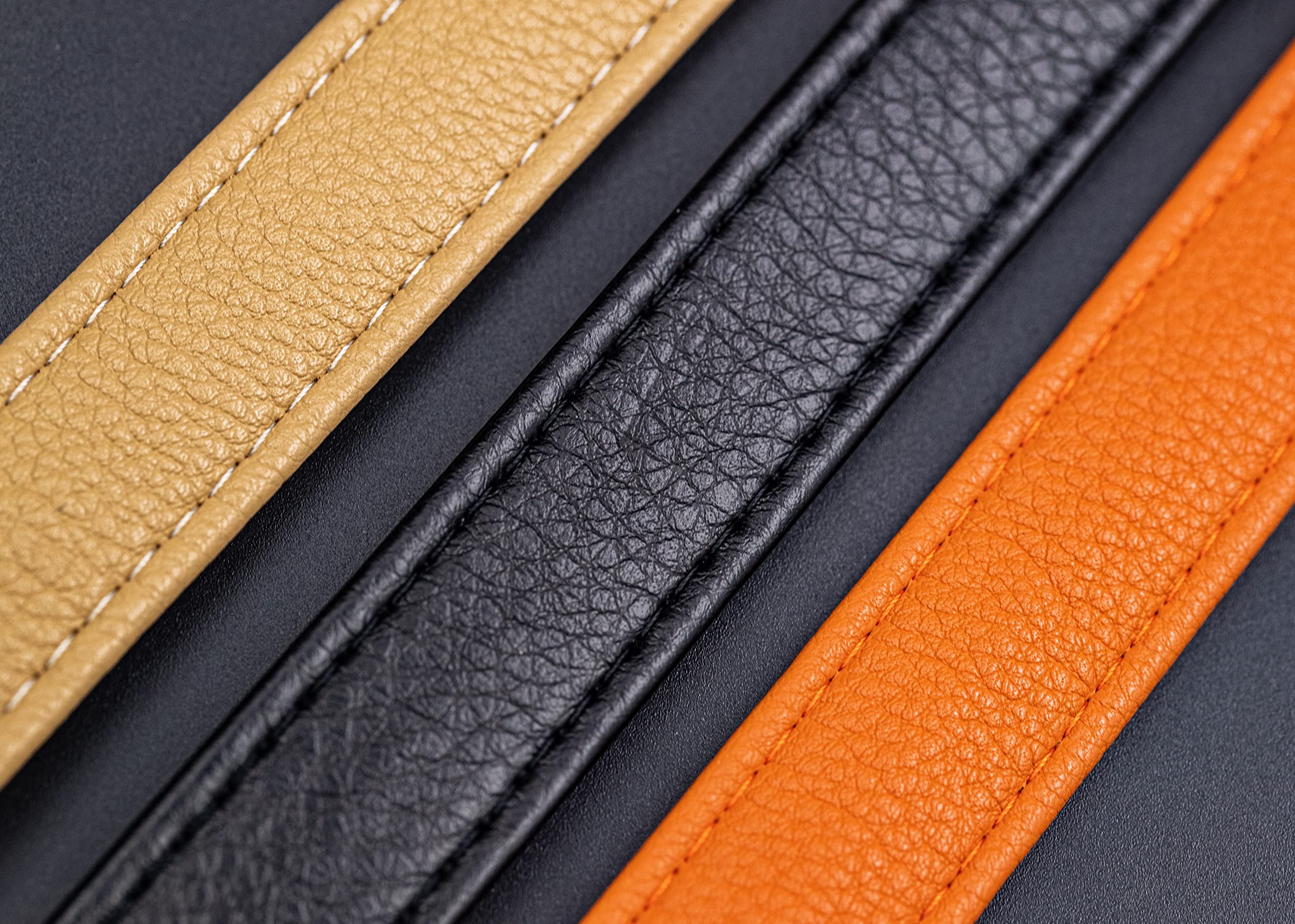 Premium Genuine Leather Dog Collar ¾” X 15 ¾” - Soft Waterproof Padded Collar for Small, Medium & Large Dogs - Durable Pet Collar for Daily Walks, Training & Outdoor Adventures
