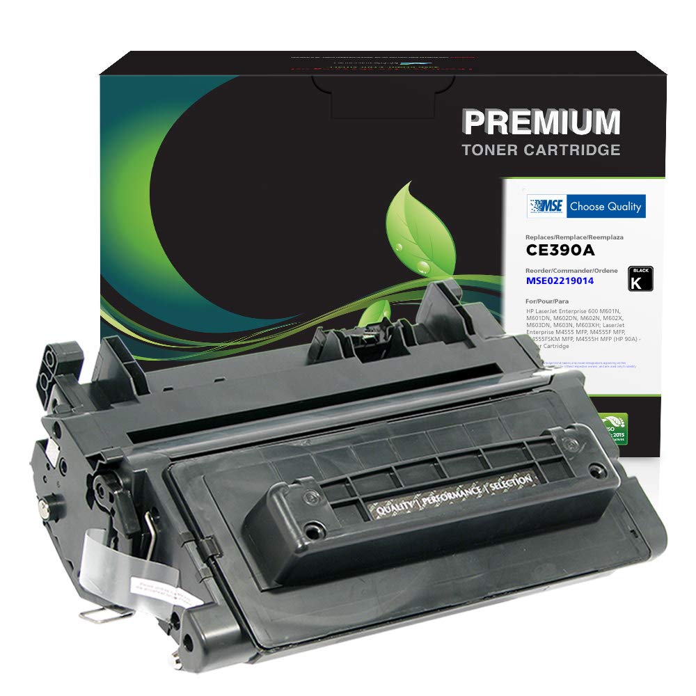 High-Quality MSE Remanufactured HP CE390A/90A Black Toner Cartridge Replacement | Compatible with HP Printers | Perfect for Home & Office Printing Needs