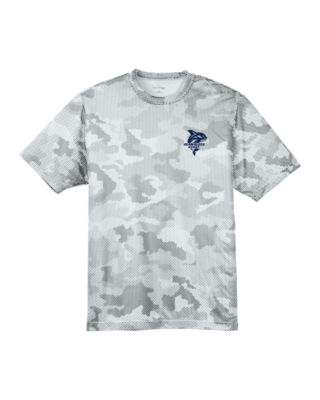Seawolves Rugby White Camo Dri-FIT Performance T-Shirt for Men - Moisture Wicking Athletic Tee for Training, Games & Fan Apparel