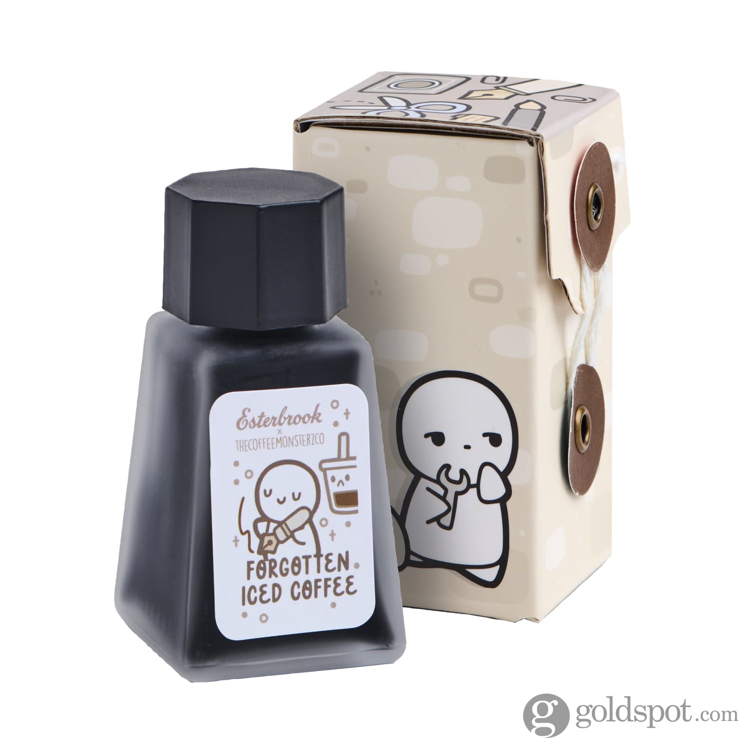 Esterbrook x TheCoffeeMonsterzCO Forgotten Ice Coffee Fountain Pen Ink - 30mL Bottle for Writing, Drawing & Calligraphy - Perfect for Journaling, Art Projects & Lettering
