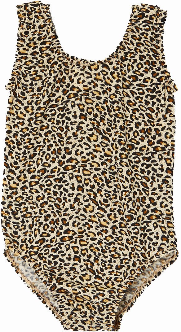 Leopard Print Sleeveless Leotard for Girls - Dance, Gymnastics & Performance Wear