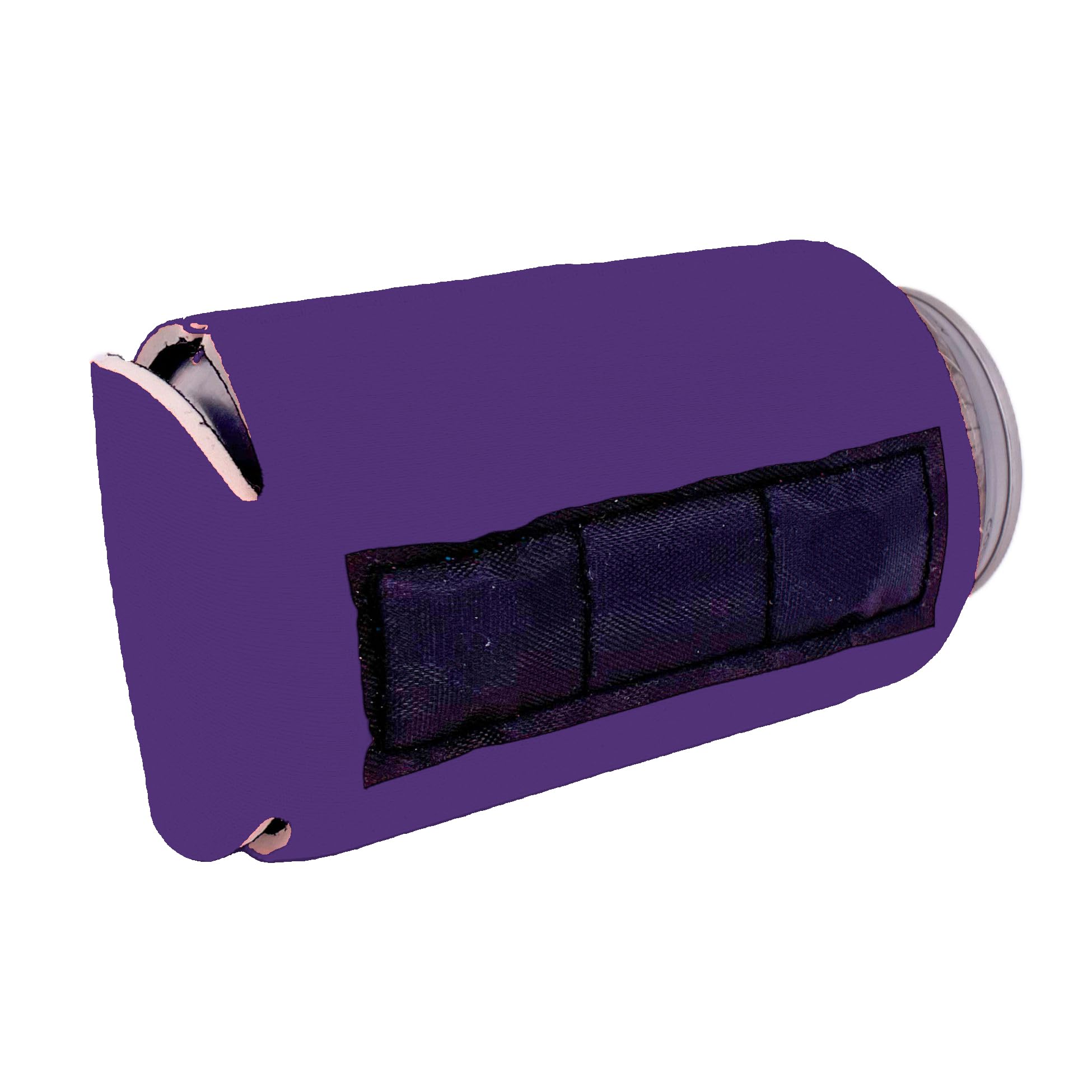 10 Pack Purple Blank Magnetic Can Coolers - Insulated Beer Soda Can Holders for Outdoor BBQ, Camping & Parties - Reusable Magnetic Koozies for Drinks