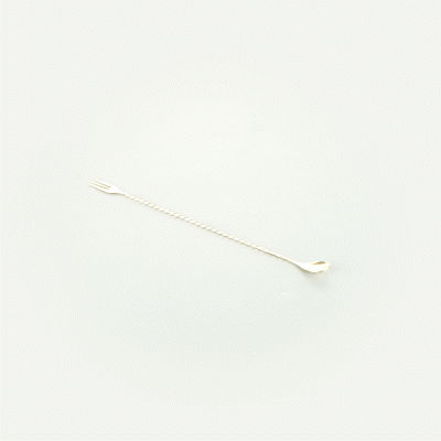 Premium Gold Plated Stainless Steel Trident Bar Spoon - 16