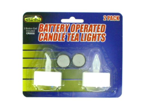 Sterling Decorative LED Tea Light Candles Set of 96 - Flameless Battery Operated Candles for Wedding, Party, Home Decor & Centerpieces - Warm White Flickering Lights