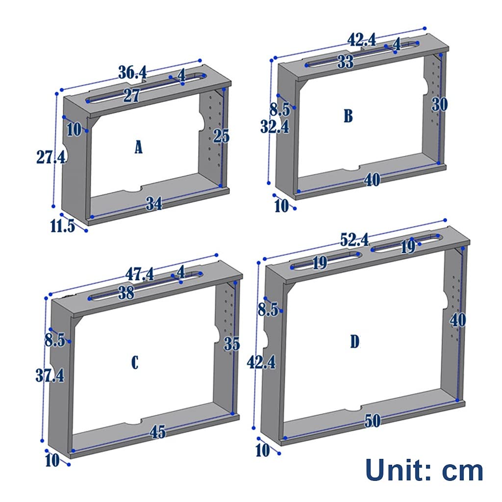 Wireless Router Shelf - Wall Mounted WiFi Router Organizer with Storage for Living Room, Set Top Box, Decorative Storage - Easy to Install for Home & Office Network Setup