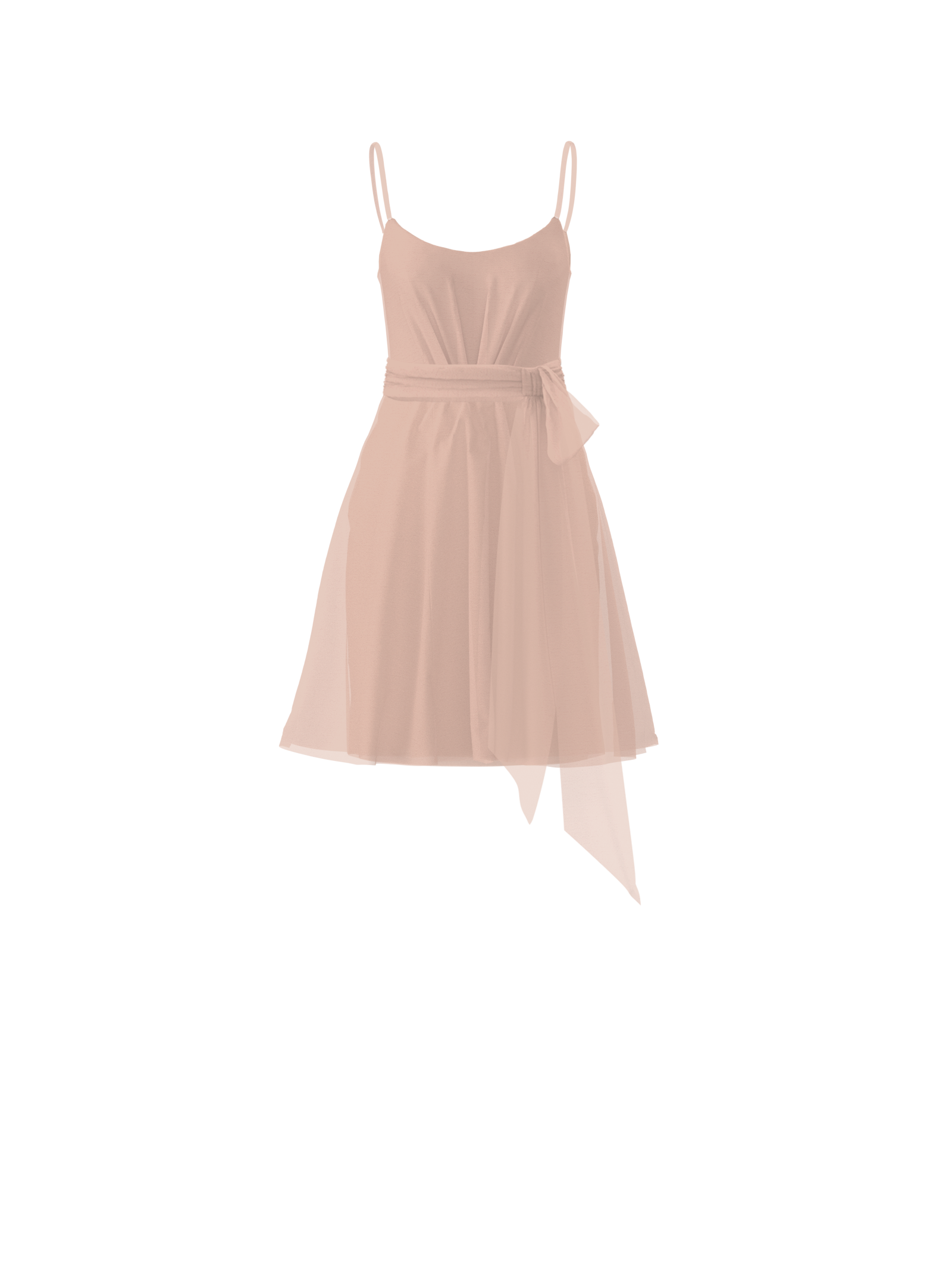 Campbell Bodice & Carla Skirt Set with Sash Belt - Elegant Blush Outfit for Women | Perfect for Weddings, Parties, and Special Occasions