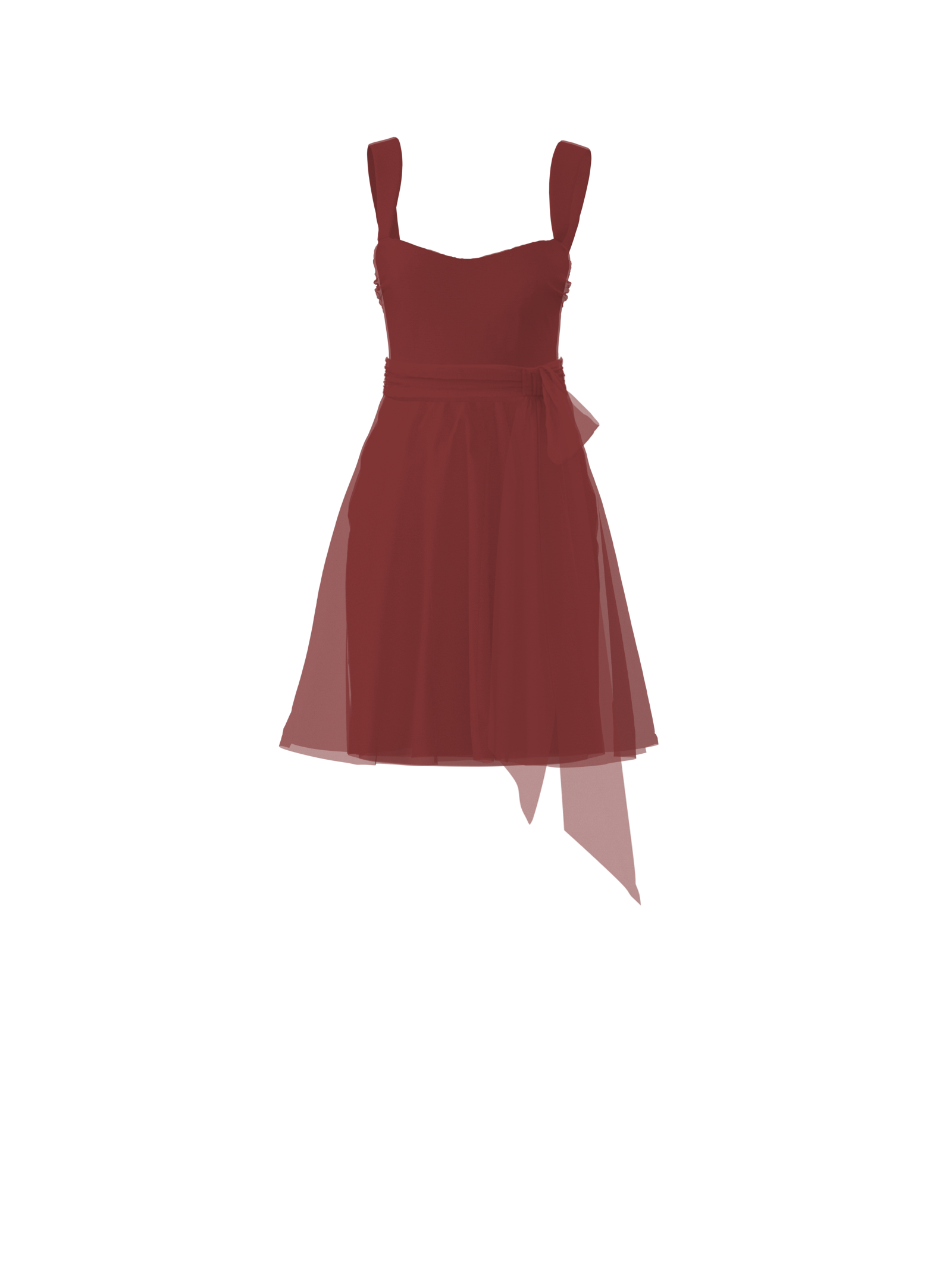 Alexis Women's Bodice & Carla Skirt Set with Sash Belt in Cayenne Red - Perfect for Parties, Weddings, and Special Occasions
