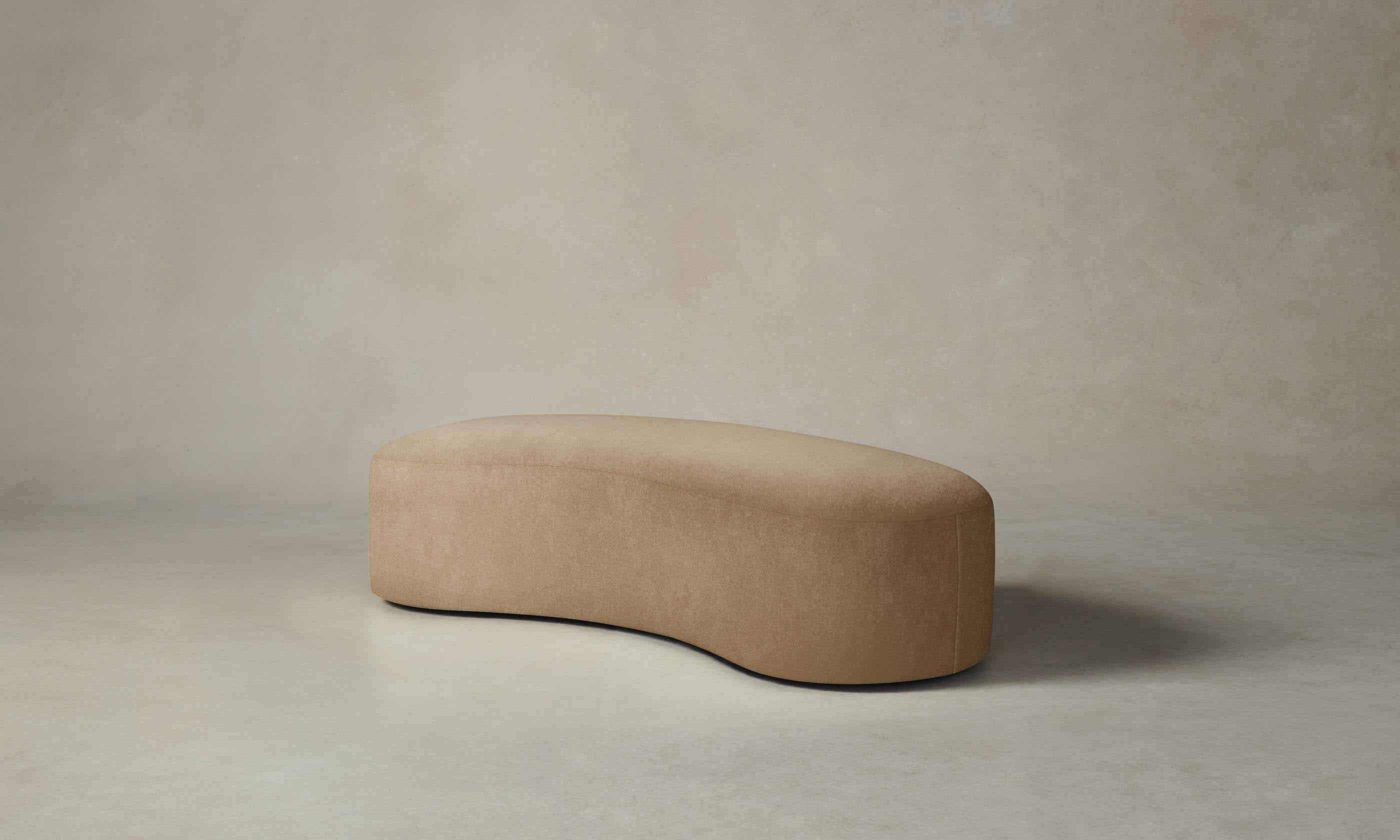Luxury Mohair Almond Chelsea Daybed - Elegant Sofa Bed for Living Room, Guest Room & Home Office - Perfect for Lounging, Napping & Stylish Decor