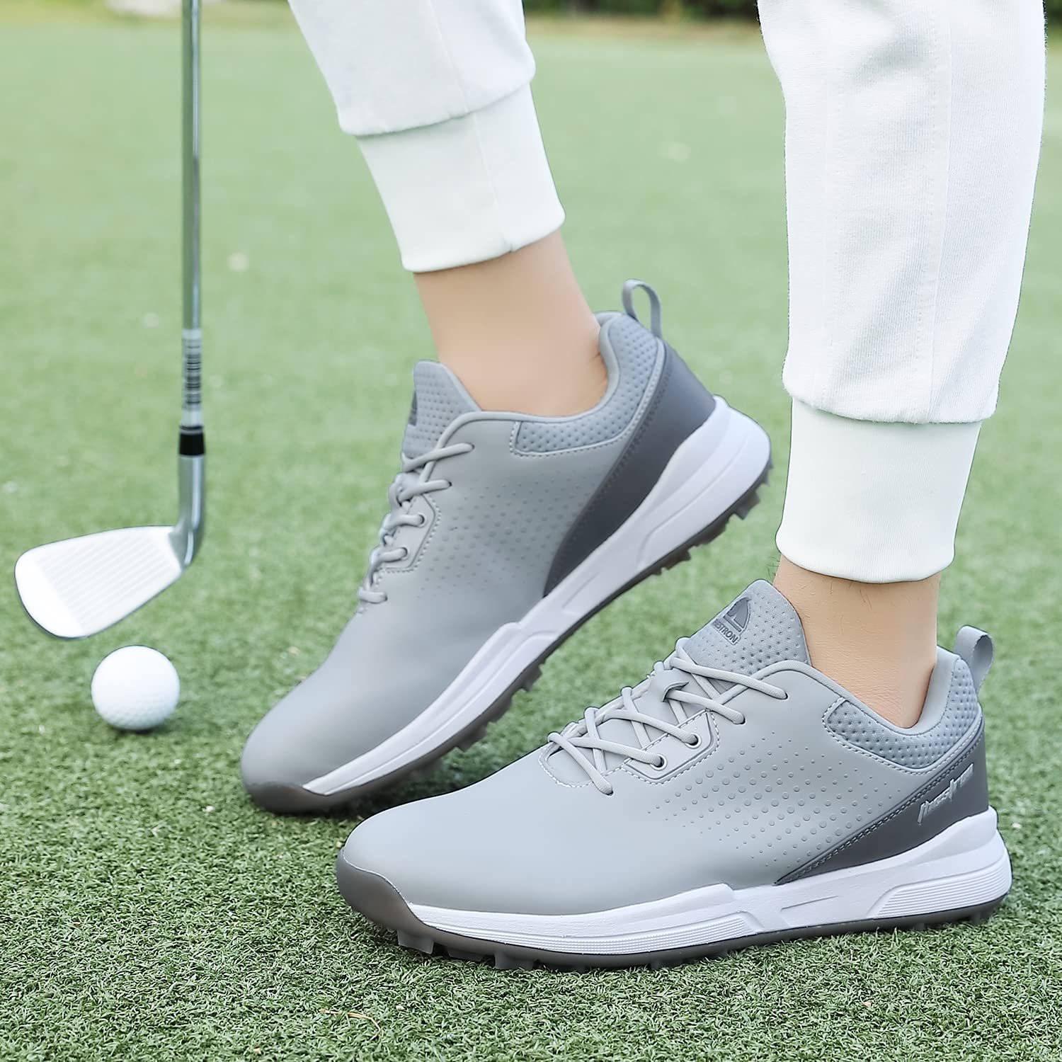 Best Spikeless Golf Shoes for Men - Comfortable Outdoor Walking & Sport Sneakers - Perfect for Golf Course, Driving Range & Casual Wear