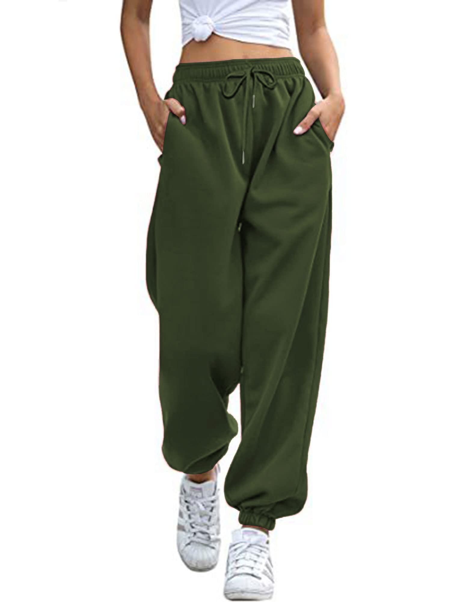 Stylish Women's Cinch Bottom Sweatpants - Trendy High Waisted Joggers for Casual Wear & Lounge | Perfect for Yoga, Running Errands & Cozy Home Outfits